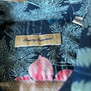 Tommy Bahama Blue Floral Dress Shirt